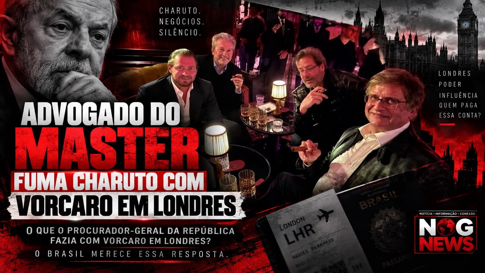 FOTO ACHADA PELA PF NO CELULAR DE VORCARO MOSTRA GONET DE CHARUTO EM LONDRES. A PGR CONFIRMA: É VERDADEIRA.