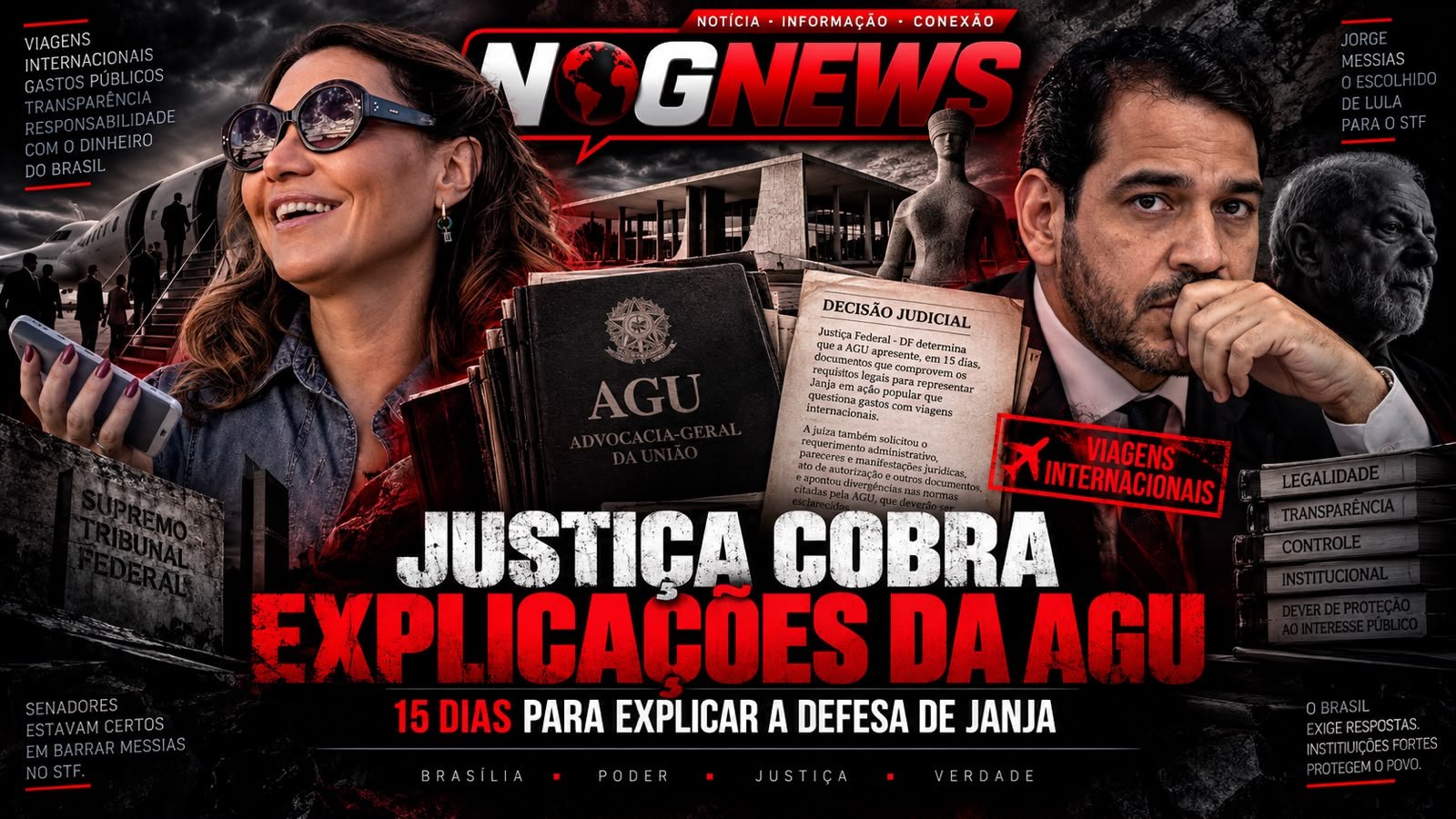JUSTIÇA DÁ 15 DIAS PARA A AGU DE JORGE MESSIAS EXPLICAR POR QUE VIROU ADVOGADA PARTICULAR DE JANJA