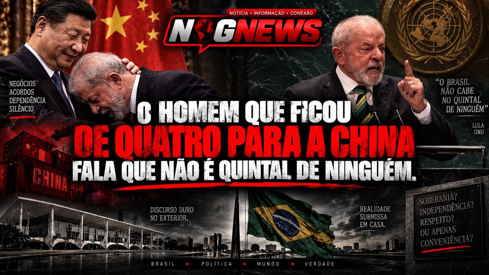 O HOMEM QUE FICOU DE QUATRO PARA A CHINA FALA QUE NÃO É QUINTAL DE NINGUÉM.