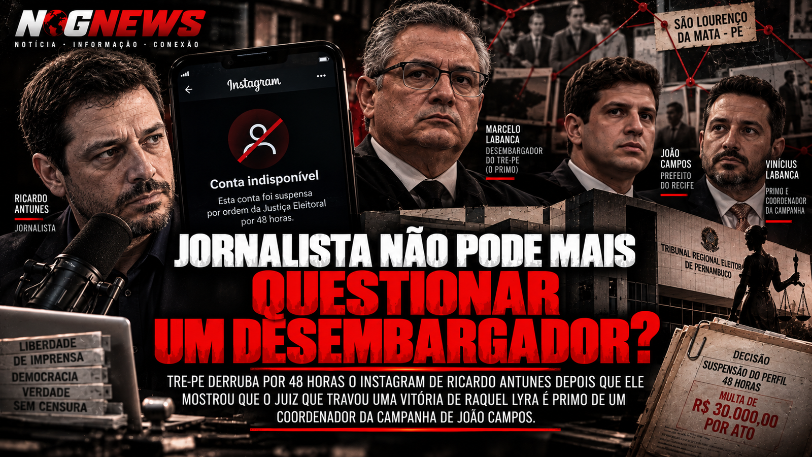 JORNALISTA NÃO PODE MAIS QUESTIONAR UM DESEMBARGADOR?