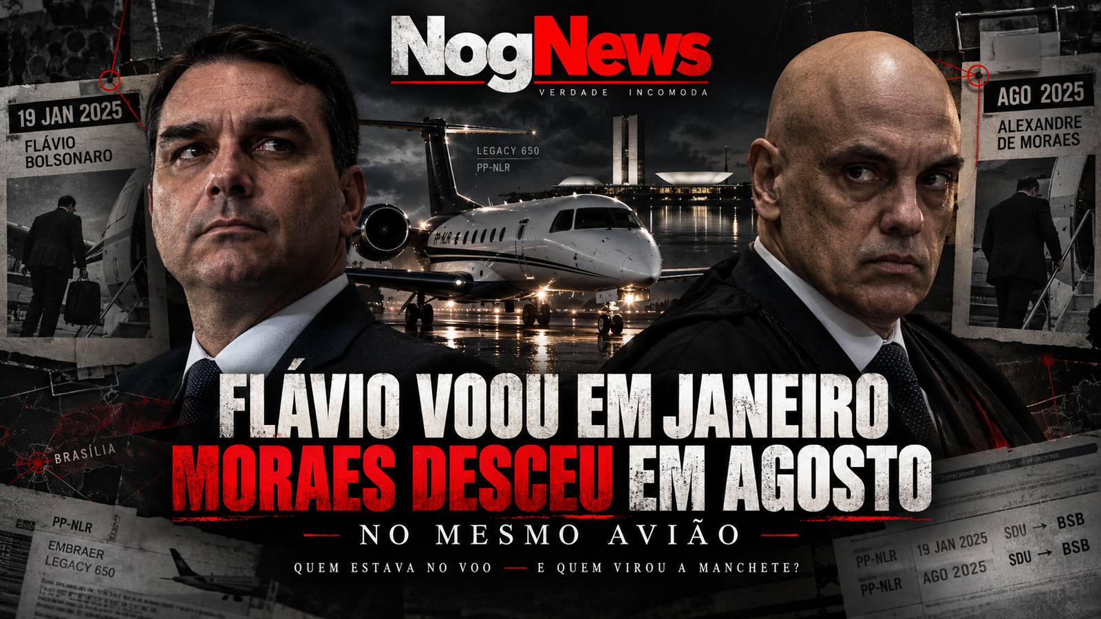 FLÁVIO VOOU NO JATO DO AMIGO EM JANEIRO. SETE MESES DEPOIS, QUEM DESCEU DO MESMO AVIÃO FOI ALEXANDRE DE MORAES