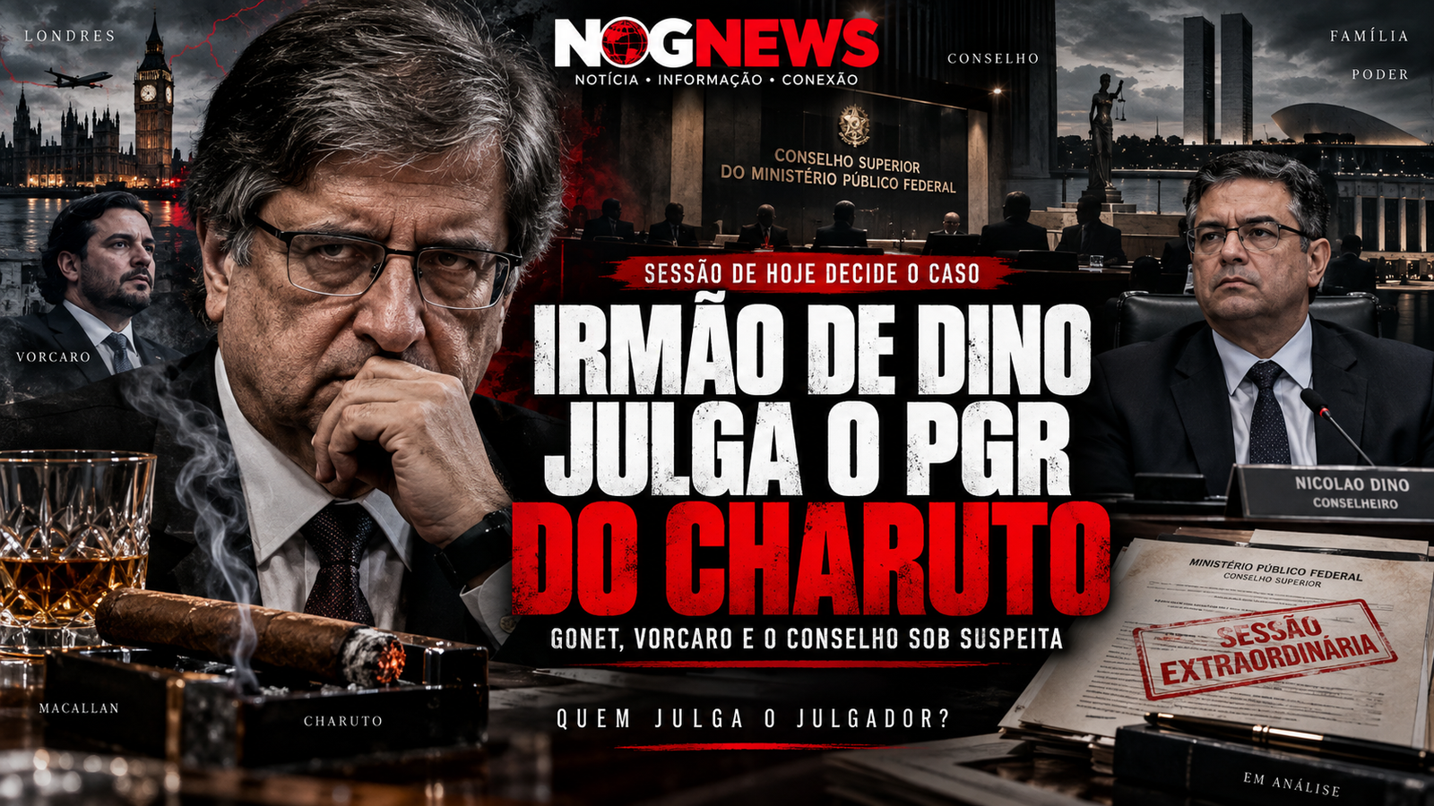 IRMÃO DE FLÁVIO DINO COMANDA HOJE A SESSÃO QUE JULGA O PGR DO CHARUTO COM VORCARO
