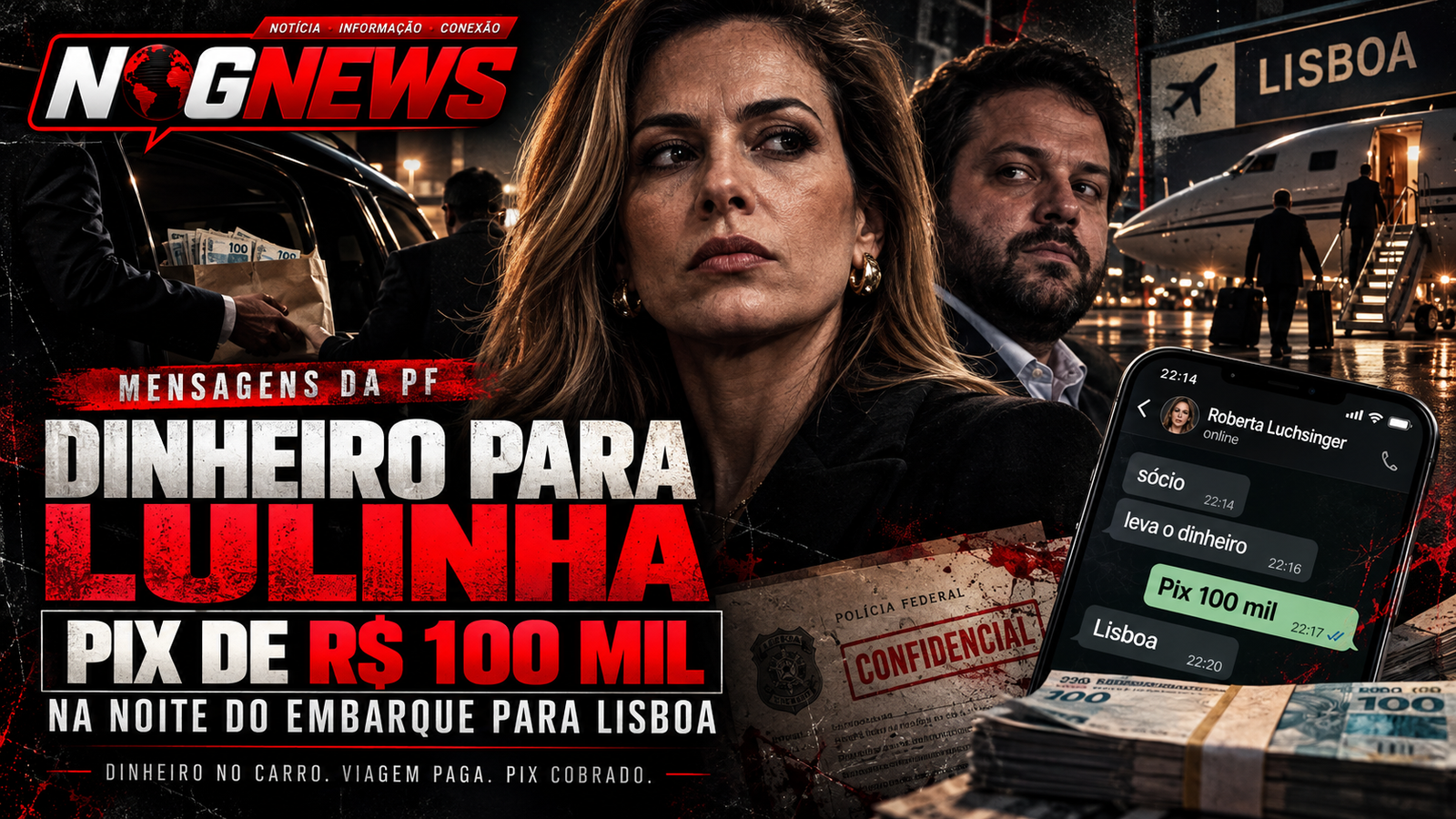 MENSAGENS MOSTRAM LOBISTA MANDANDO DINHEIRO PARA LULINHA E COBRANDO PIX DE R$ 100 MIL DE EX-SECRETÁRIO INVESTIGADO NA NOITE EM QUE ELE EMBARCOU PARA LISBOA