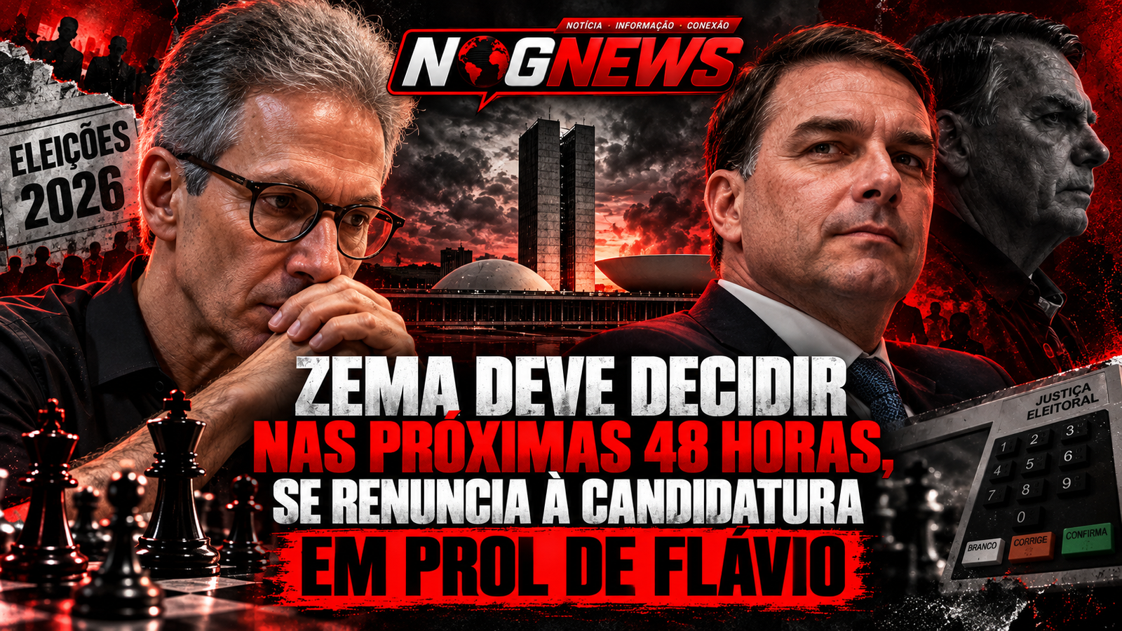ZEMA TEM ATÉ SEGUNDA PARA DECIDIR SE SAI DA CORRIDA E ENTREGA OS VOTOS A FLÁVIO
