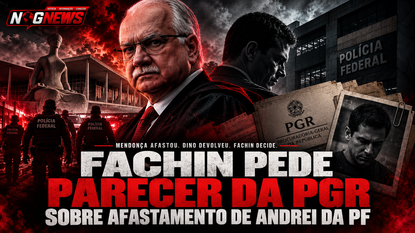 FACHIN PEDE PARECER DA PGR SOBRE AFASTAMENTO DE ANDREI DA PF. E O DIRETOR CUJO NOME APARECEU NO CELULAR DE VORCARO SEGUE NO CARGO