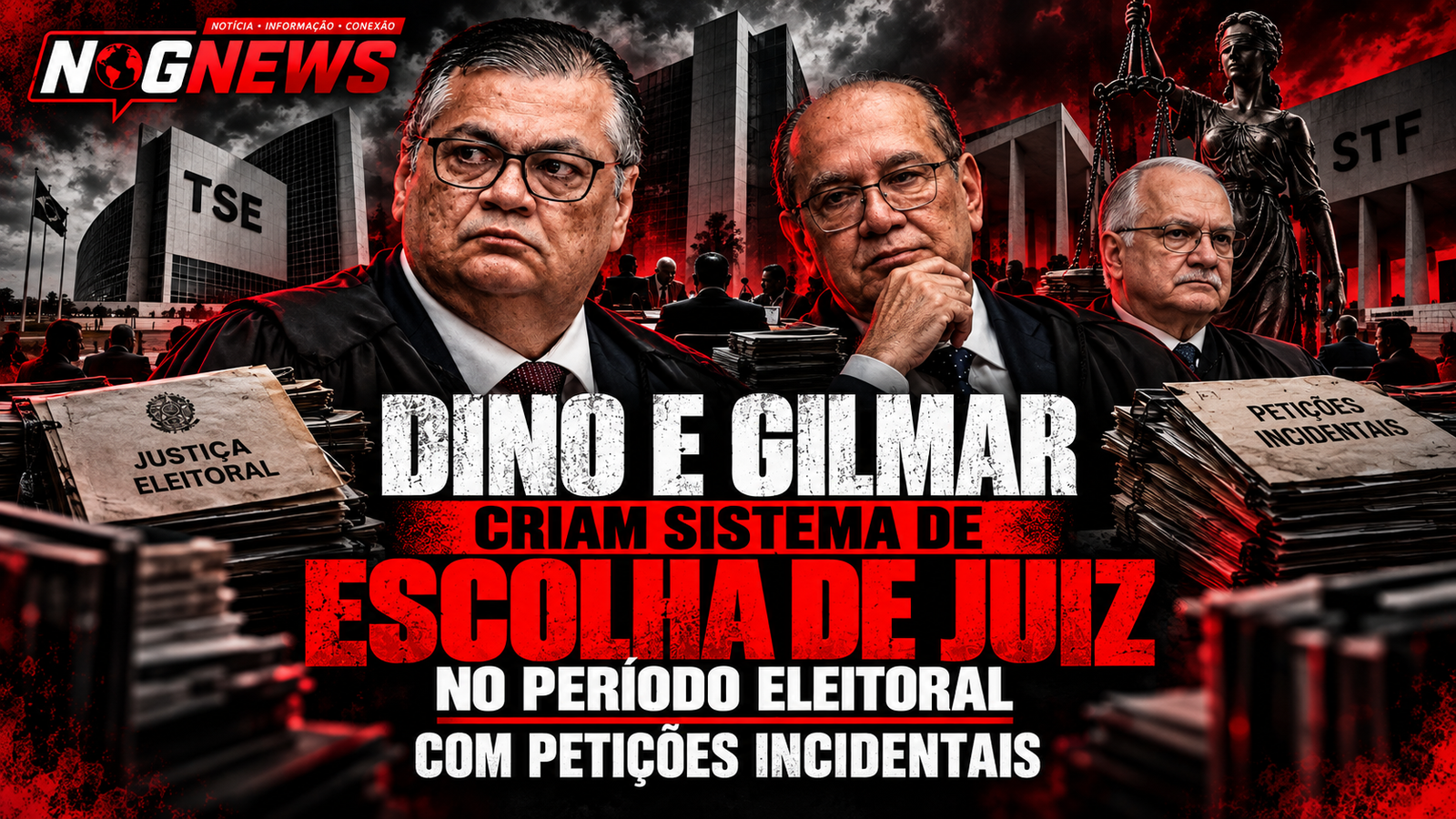 DINO E GILMAR DRIBLAM O SORTEIO DO STF E ESCOLHEM OS PRÓPRIOS PROCESSOS NA ELEIÇÃO