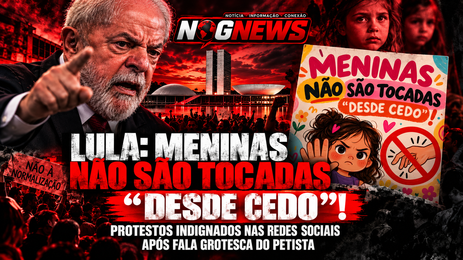 LULA DIZ EM COMÍCIO QUE MULHERES "APRENDEM A TOMAR TOQUE DESDE PEQUENAS" E INCENDEIA AS REDES