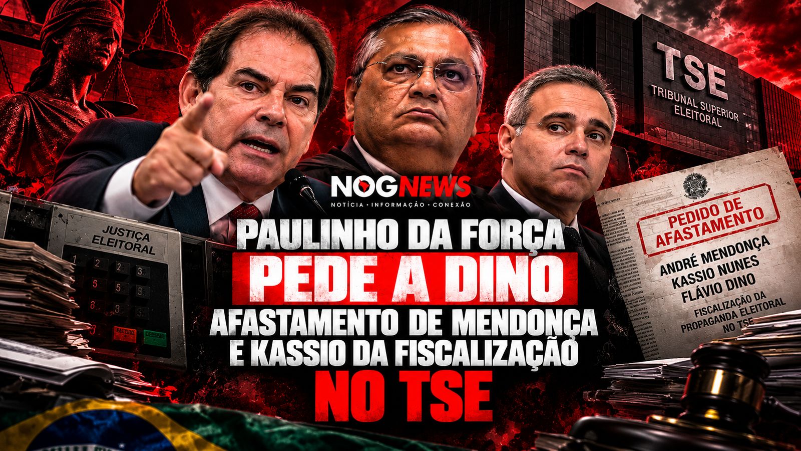 PARTIDO ALIADO DE LULA PEDE A DINO QUE TIRE MENDONÇA E KASSIO DA FISCALIZAÇÃO DA PROPAGANDA NO TSE, A 5 DIAS DA ELEIÇÃO