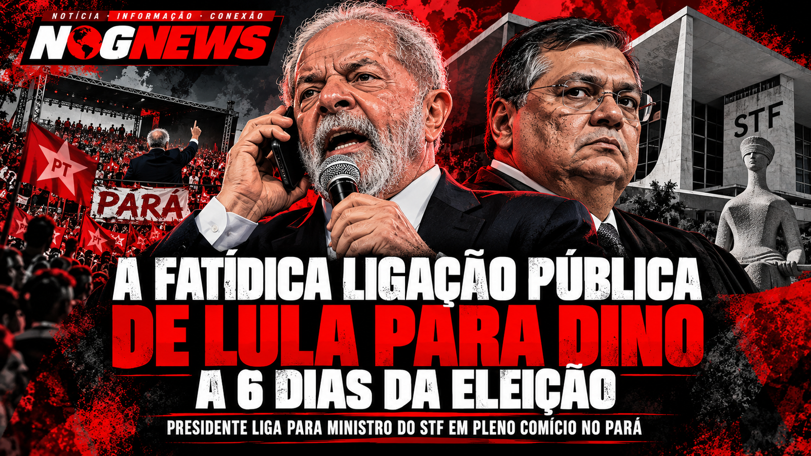 A FATÍDICA LIGAÇÃO PÚBLICA DE LULA PARA DINO, FALTANDO 6 DIAS PARA AS ELEIÇÕES!