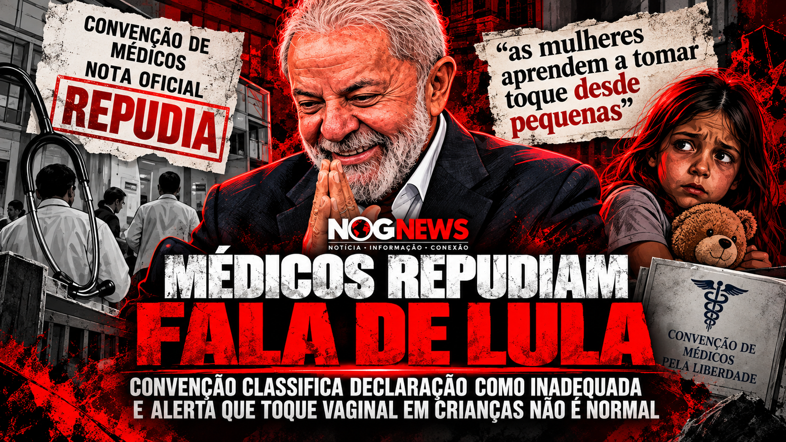 MÉDICOS DESMONTAM A DEFESA DA CAMPANHA DE LULA: CRIANÇA NÃO FAZ EXAME ÍNTIMO