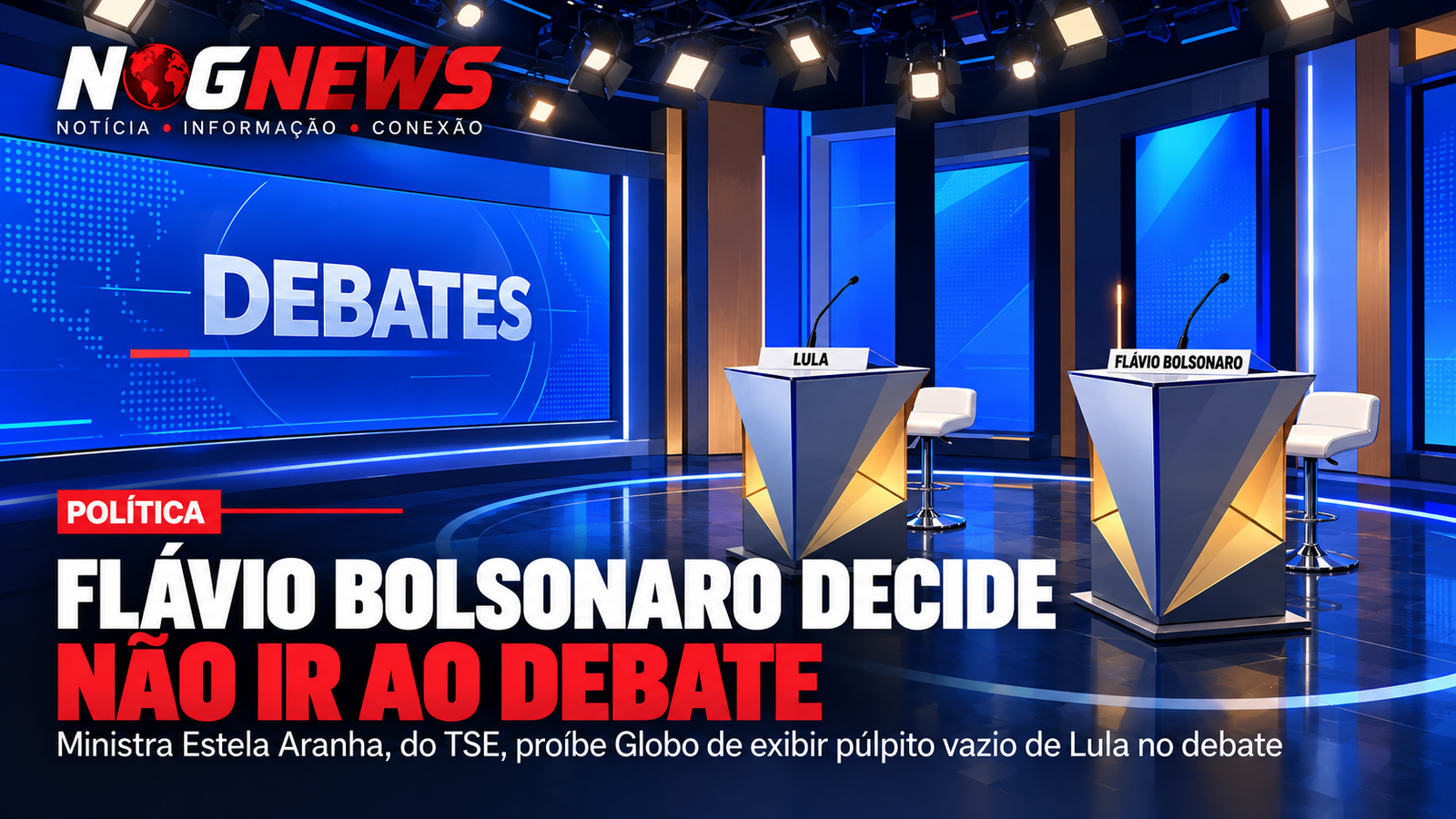 FLÁVIO BOLSONARO DECIDE NÃO IR AO DEBATE