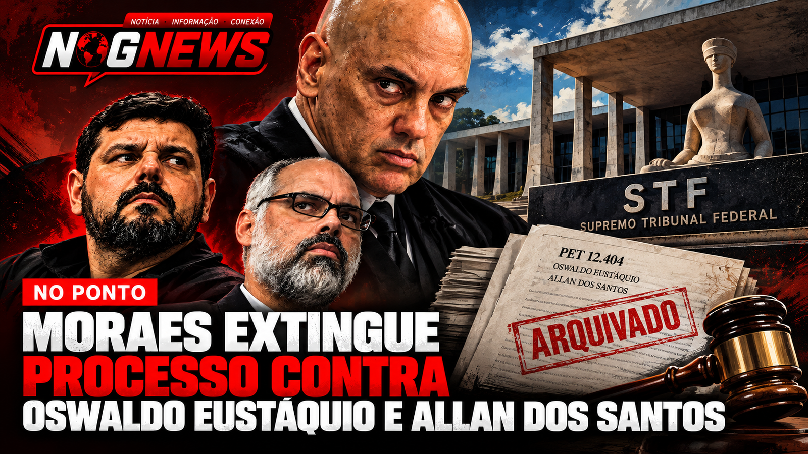 MORAES EXTINGUE INQUÉRITO CONTRA OSWALDO EUSTÁQUIO E ALLAN DOS SANTOS APÓS PEDIDO DA PGR. O CASO INVESTIGAVA CRÍTICAS AO DELEGADO FÁBIO SHOR