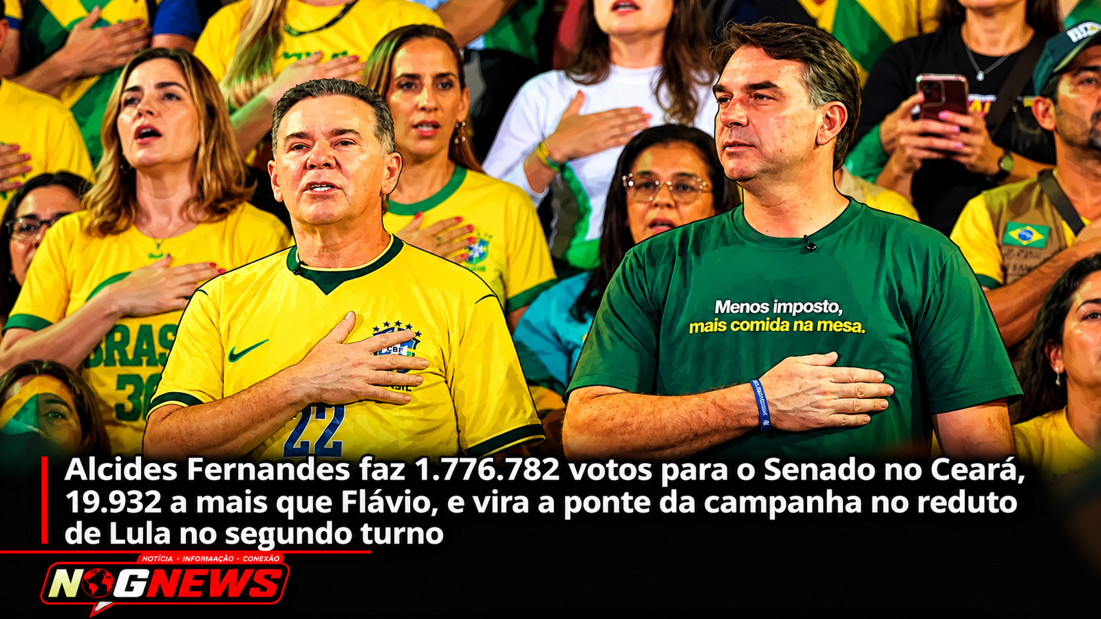 ALCIDES FERNANDES FAZ 1.776.782 VOTOS PARA O SENADO NO CEARÁ, 19.932 A MAIS QUE FLÁVIO, E VIRA A PONTE DA CAMPANHA NO REDUTO DE LULA NO SEGUNDO TURNO