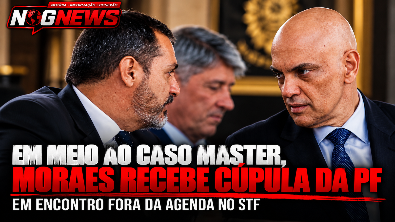 EM MEIO AO CASO MASTER, MORAES RECEBE CÚPULA DA PF FORA DA AGENDA: QUEM FISCALIZA QUEM?